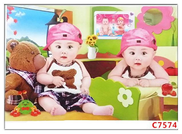 可爱宝宝海报漂亮宝宝画宝宝图片婴儿海报大胎教照片墙贴孕妇备孕