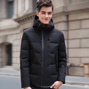唐狮青年短款连帽羽绒服