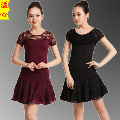 gcw广场舞服装新款套装夏季拉丁舞蹈演出练习