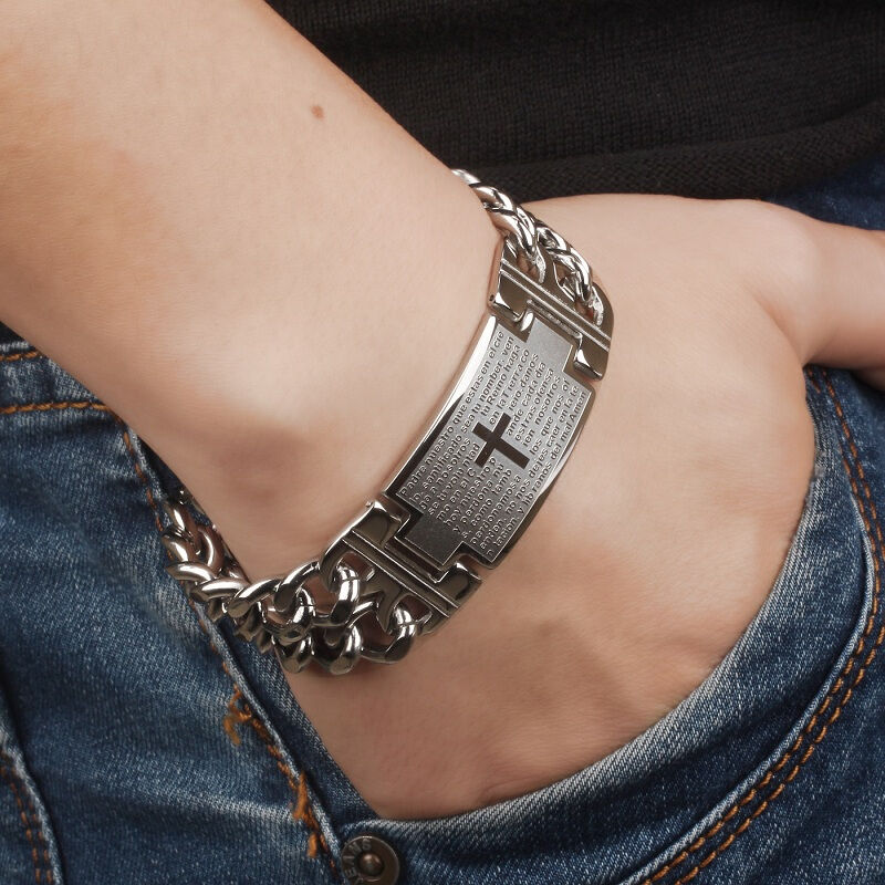 正品[男士宽手镯]男士黄金手镯评测 男士银手镯图片图片_惠惠购物