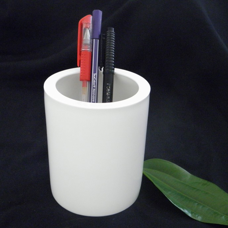 陶瓷笔筒大号白色笔筒简易大容量笔筒创意时尚办公用可爱简约