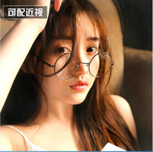 400度 复古圆形成品近视眼镜100