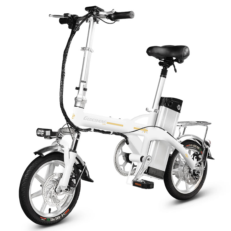 正步14寸代驾宝电动车48v助力迷你滑板可折叠锂电池电瓶自行单车