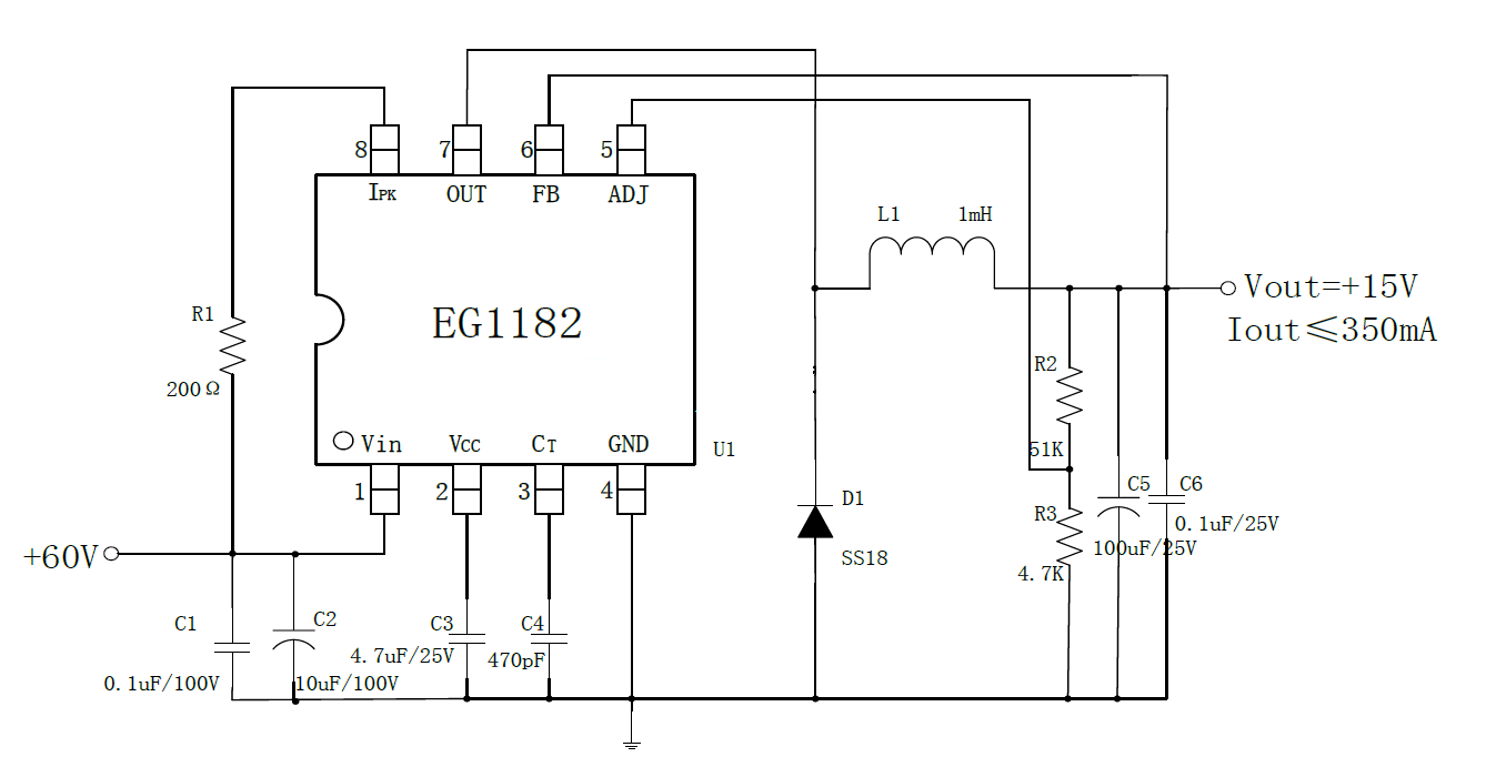 60v,48v电池供电系统降压型开关电源芯片