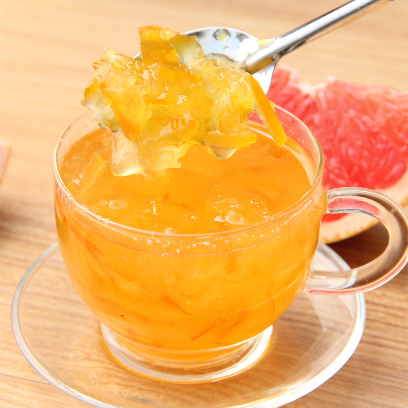果味蜂蜜红枣组合 木勺 蜂蜜柚子