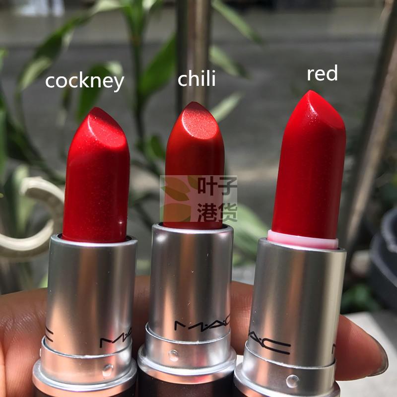 【香港专柜】 mac魅可唇膏口红see sheer cockney chili red