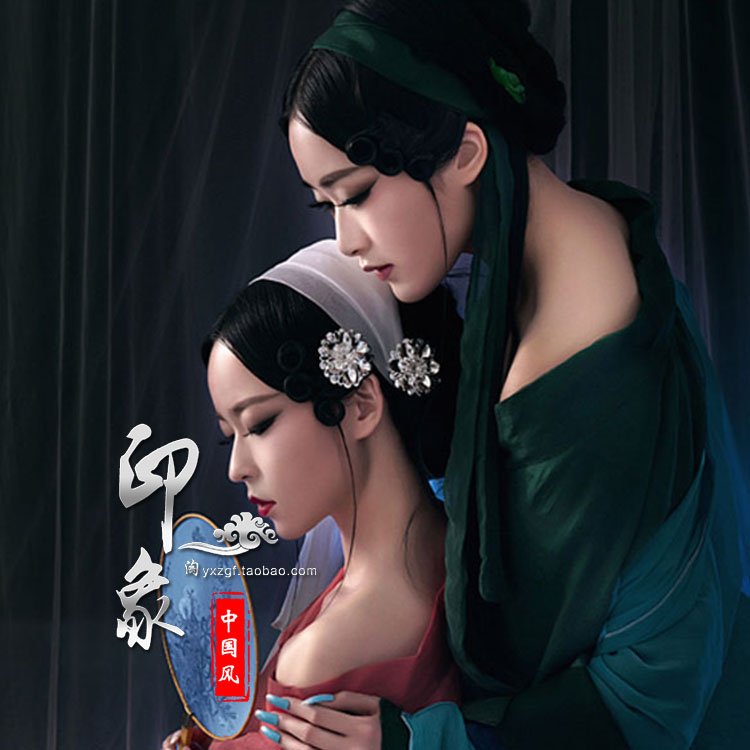 女古装青蛇白蛇服装姐妹装闺蜜装性感妖媚主题 紫竹林