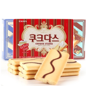 Crown奶油威化饼干3味6盒