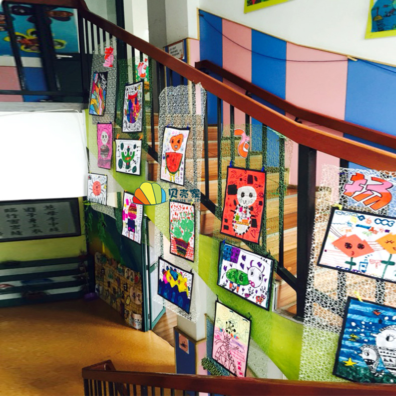 幼儿园装饰门帘挂饰墙贴背景环境区角布置材料