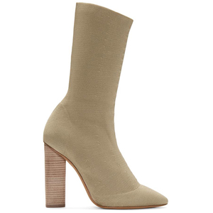 明星同款瘦腿弹力针织靴