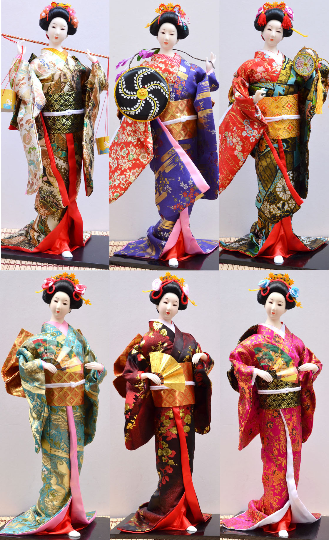 查看淘宝艺妓日本人偶娃娃 娟人和服娃娃日式桌面摆件家居礼品22寸