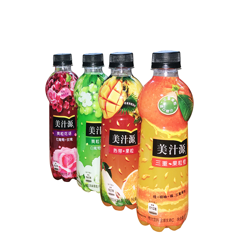 美汁源热带 三重果粒橙 热带复合果粒果汁 420ml*12瓶