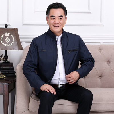 天天特价2016新款春季中年男士夹克40岁45薄