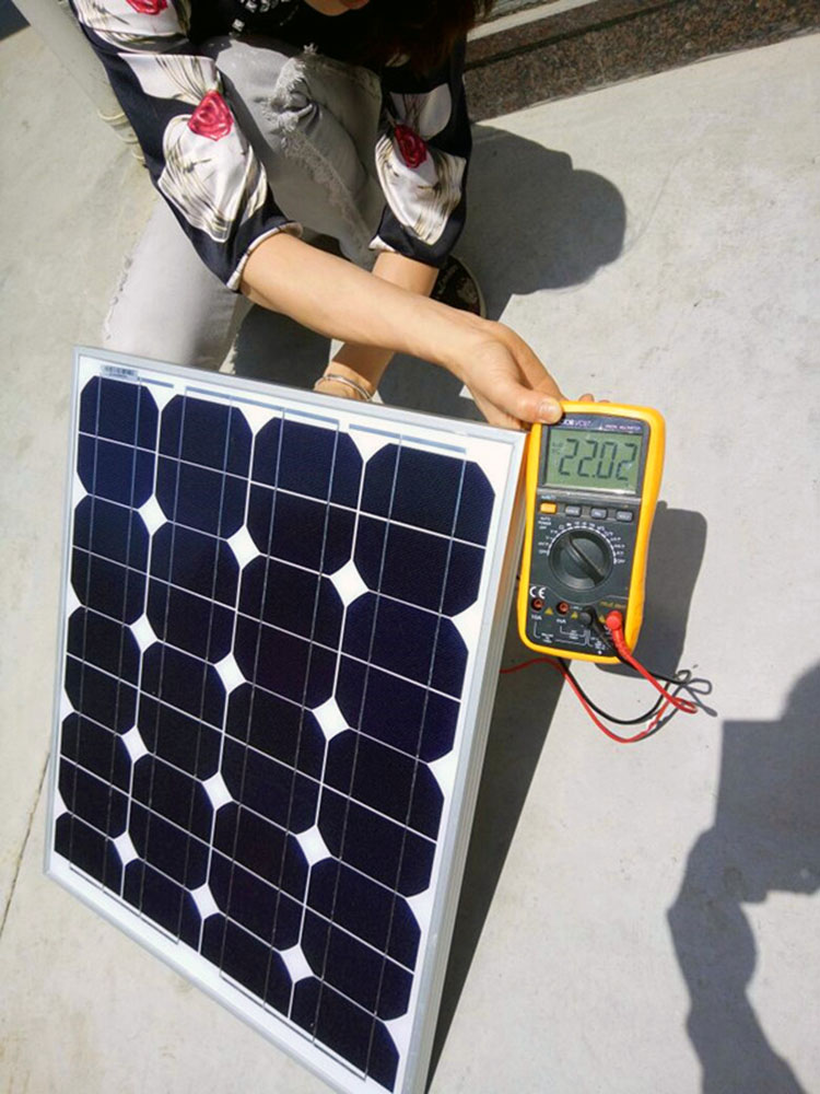 12v/18v 50w 单晶硅太阳能电池板 家用太阳能发电系统光伏组件