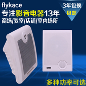 10W壁挂音箱挂壁喇叭教室广播系统超市餐厅店铺背景音乐音响