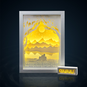 七忆鱼光影diy纸雕灯