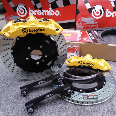 意大利正品brembo gt6六活塞布雷博鲍鱼刹车改装卡钳套装宝马路虎