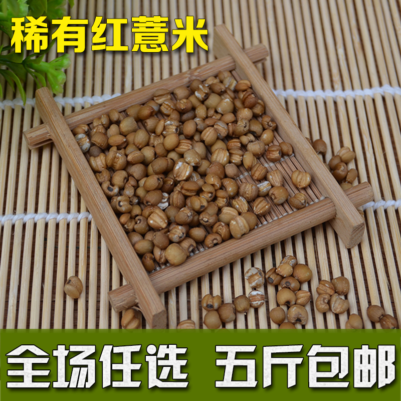 农家自产红小薏米仁优质薏仁米特级红薏米苡仁 糙薏米 250g满包邮
