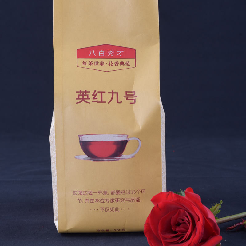 八百秀才英红九号 英德红茶正宗广东特产一级红茶袋装功夫茶茶叶