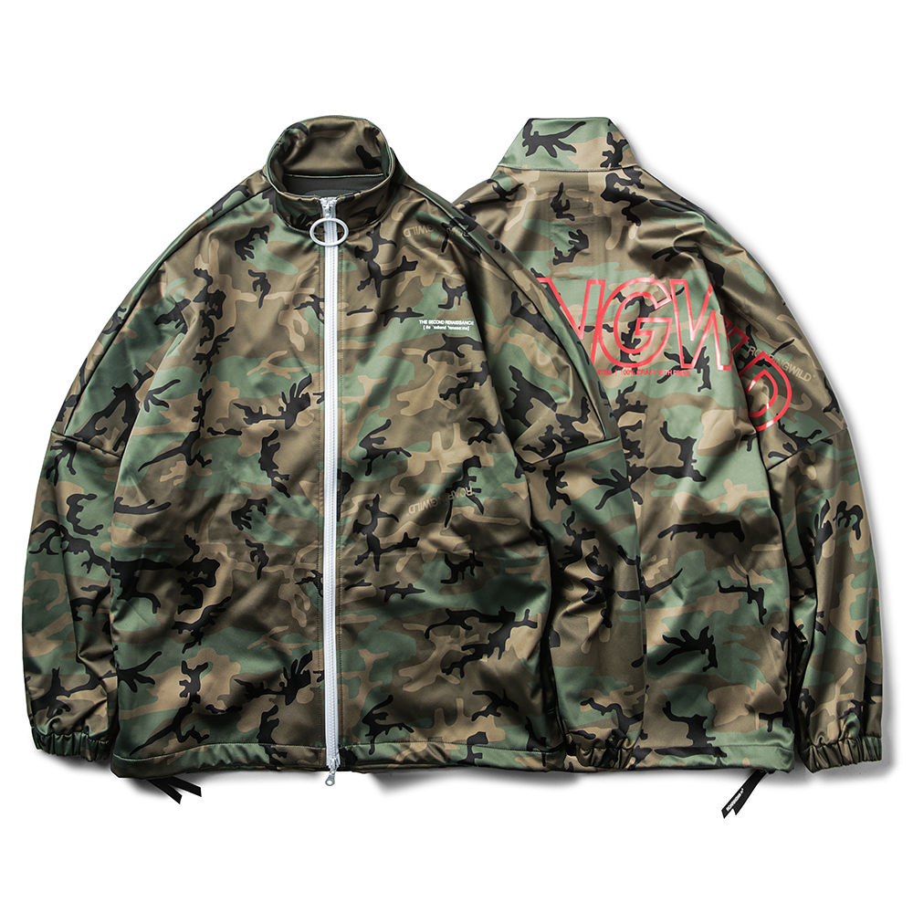 roaringwild 17ss咆哮野兽新品迷彩冲锋衣防水透气嘻哈登山服装潮