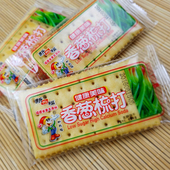 排骨 猴菇苏打饼干咸味2500g整箱批发散称 香葱梳打饼干零食奶盐