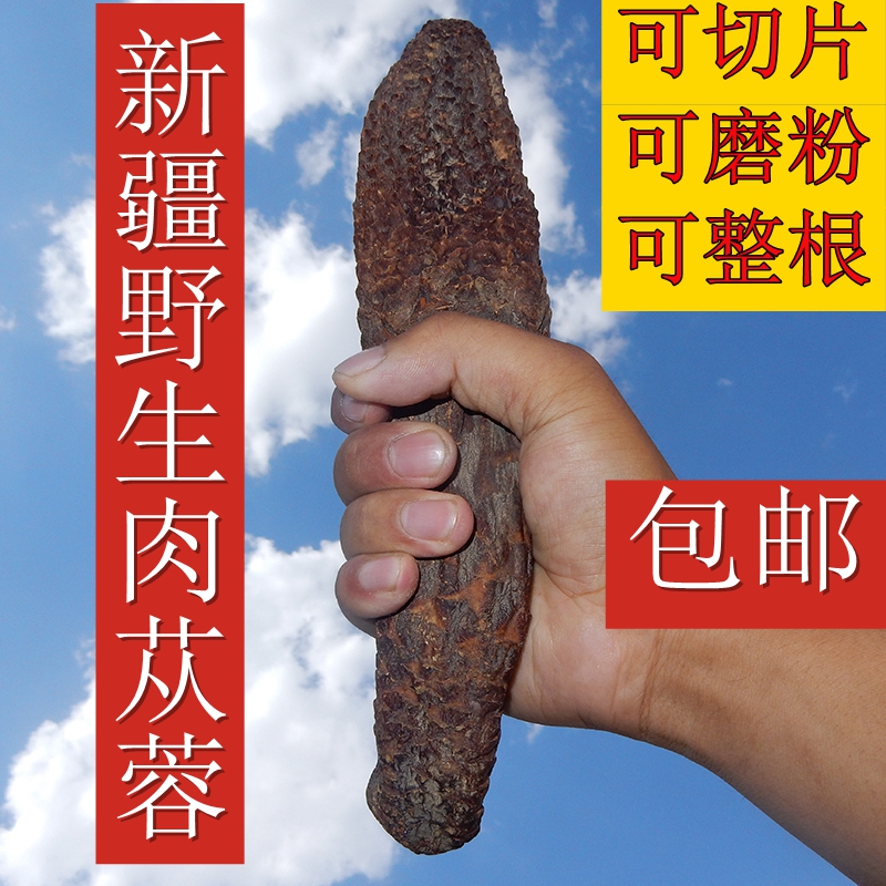 新疆野生肉苁蓉切片泡茶泡酒料500g包邮配瓜州锁阳佳品