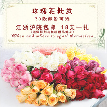包邮 毕业鲜花父亲节 家庭订阅上海婚庆同城 一扎20支 玫瑰鲜花批发