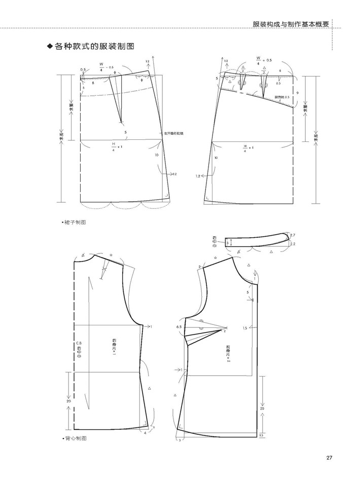 裁剪书籍服装入门 服装制作入门手册 基础事典 自学服装制作手工裁剪