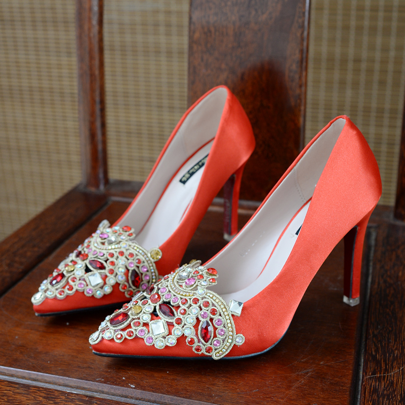 正品[水晶婚鞋]水晶婚鞋专卖店评测 新娘鞋 婚鞋