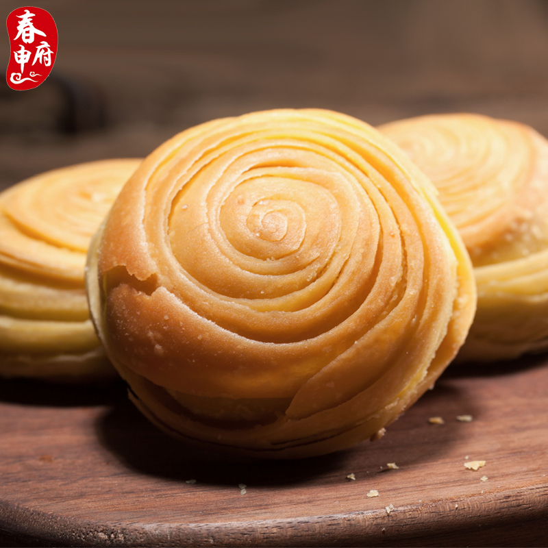 春申府大救驾安徽寿县特产传统糕点零食点心烧饼月饼小吃6块260g
