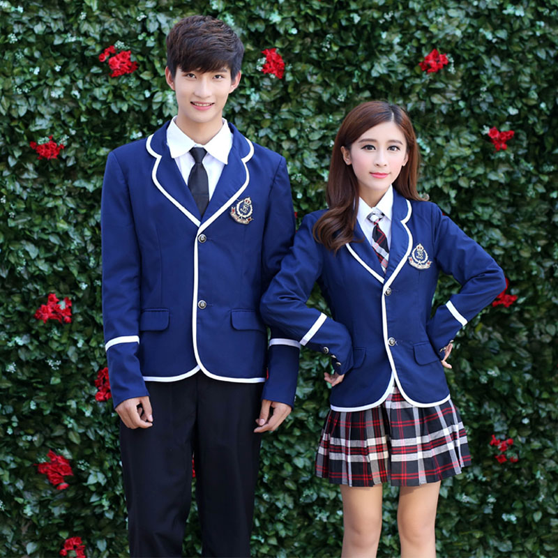 jk制服套装春秋冬西装校服套装学院风韩国中学生高中生英伦风班服