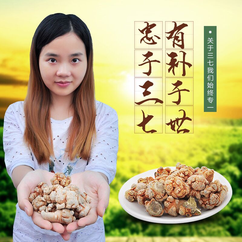 云南文山春三七粉  20头30头40头    特级田七粉  可打三七粉