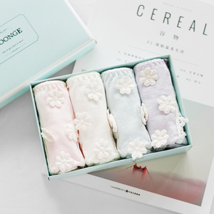 4条盒装日系纯棉内裤