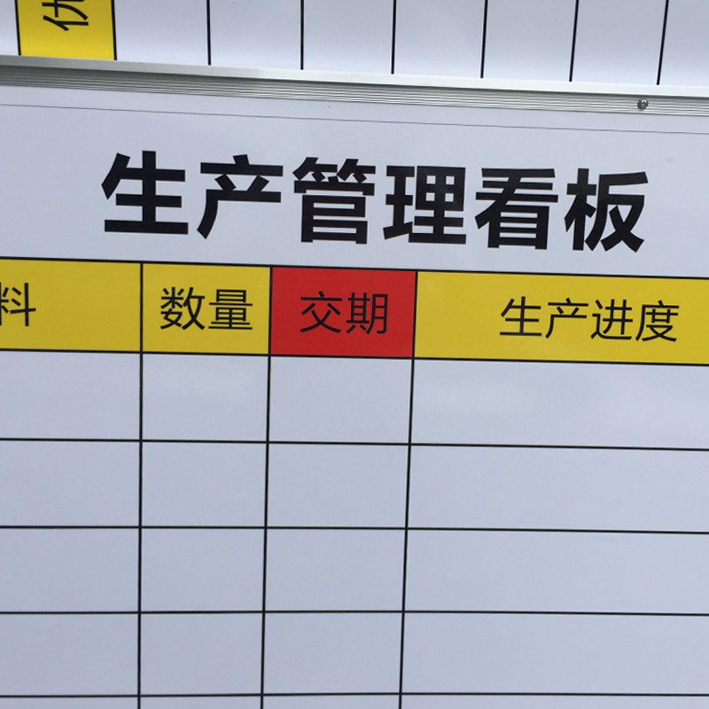 定制内容车间管理看板挂式可移动支架不锈钢铝合金支架式表格喷绘