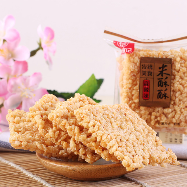 乐锦记米酥酥500g原味麻辣味糯米锅巴金黄酥脆 传统