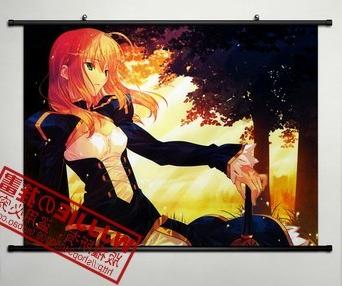 fate/zero saber (60*80)-023动漫装饰画 壁画 海报 布质挂画