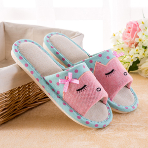 夏季可爱亲子地板居家拖鞋