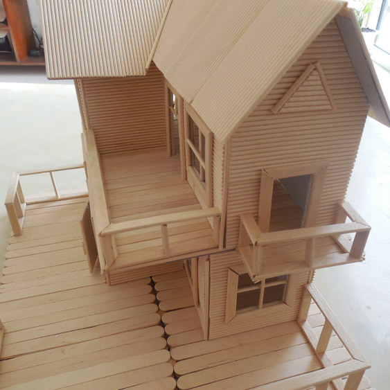 【】牙签棒 雪糕棒 木片 diy儿童手工制作小房 建筑模型材料