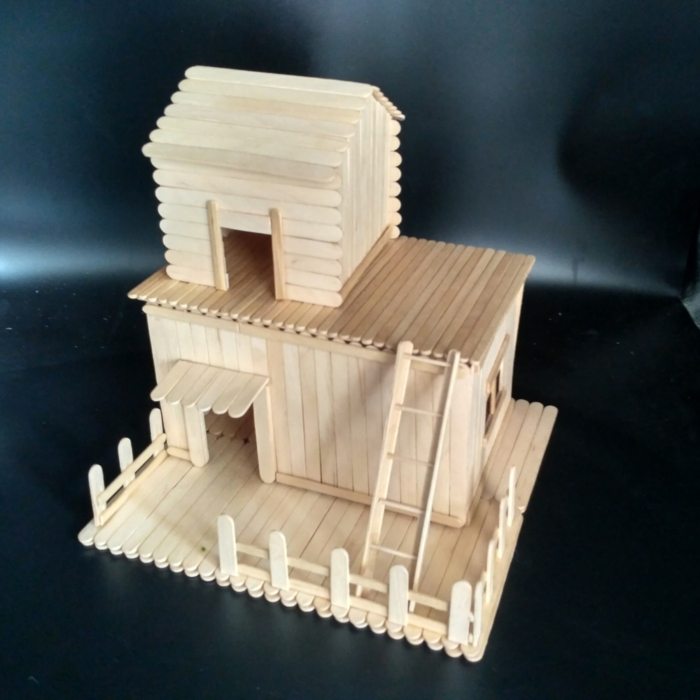 建筑模型成品雪糕棒牙签木棒木条片类手工diy制作沙盘