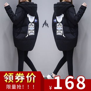棉衣女中长款2017冬新款韩版女装棉袄短款bf宽松面包棉服学生外套