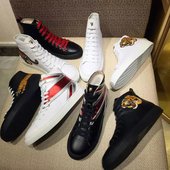 白色大码 高帮运动真皮男靴时尚 潮鞋 休闲棉男鞋 欧洲站春冬季新款