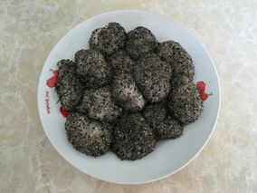 江山特产手工现做糯米滋麻糍糯米糍粑年糕送芝麻红糖 1斤装