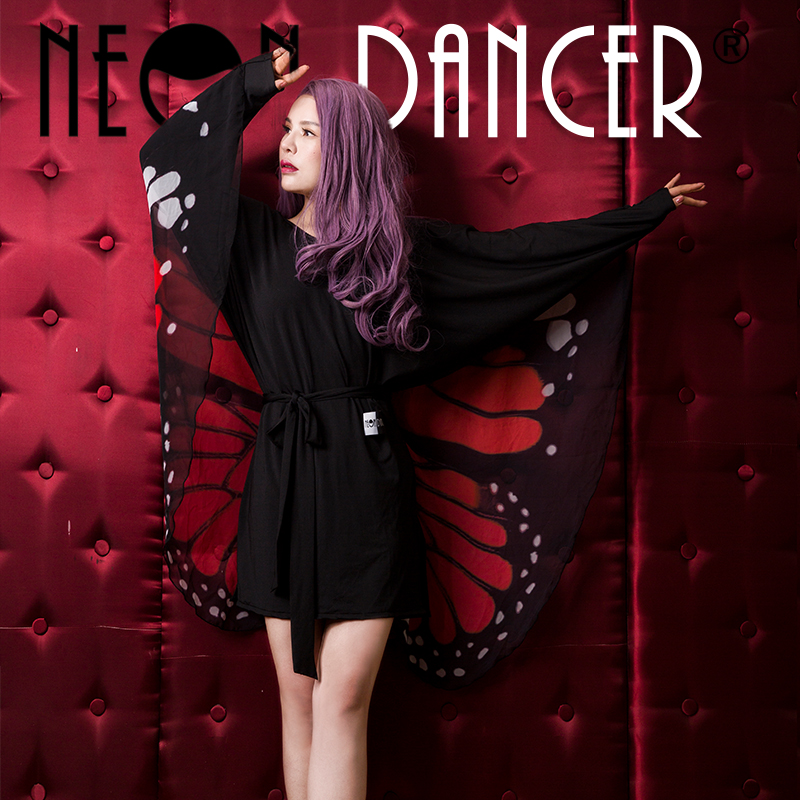 neon dancer 男士专业拉丁舞服 量身定制 胸前百褶上衣 艺考 班服