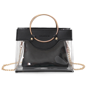 ins同款百搭果冻链条包