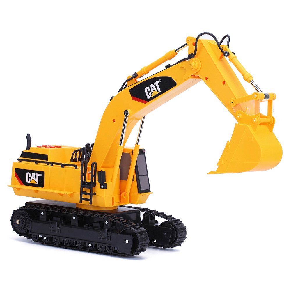 现货cat 卡特彼勒 15寸大型电动工程车儿童玩具挖土机挖掘机34658