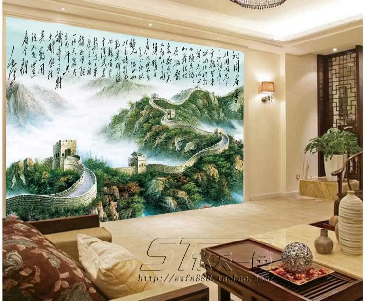沁园春雪大型壁画,沁园春雪版画,沁园春雪雪景_大山谷图库