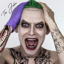 金牙hiphop Grillz嘻哈饶舌说唱 自杀小队小丑joker镀金牙套同款