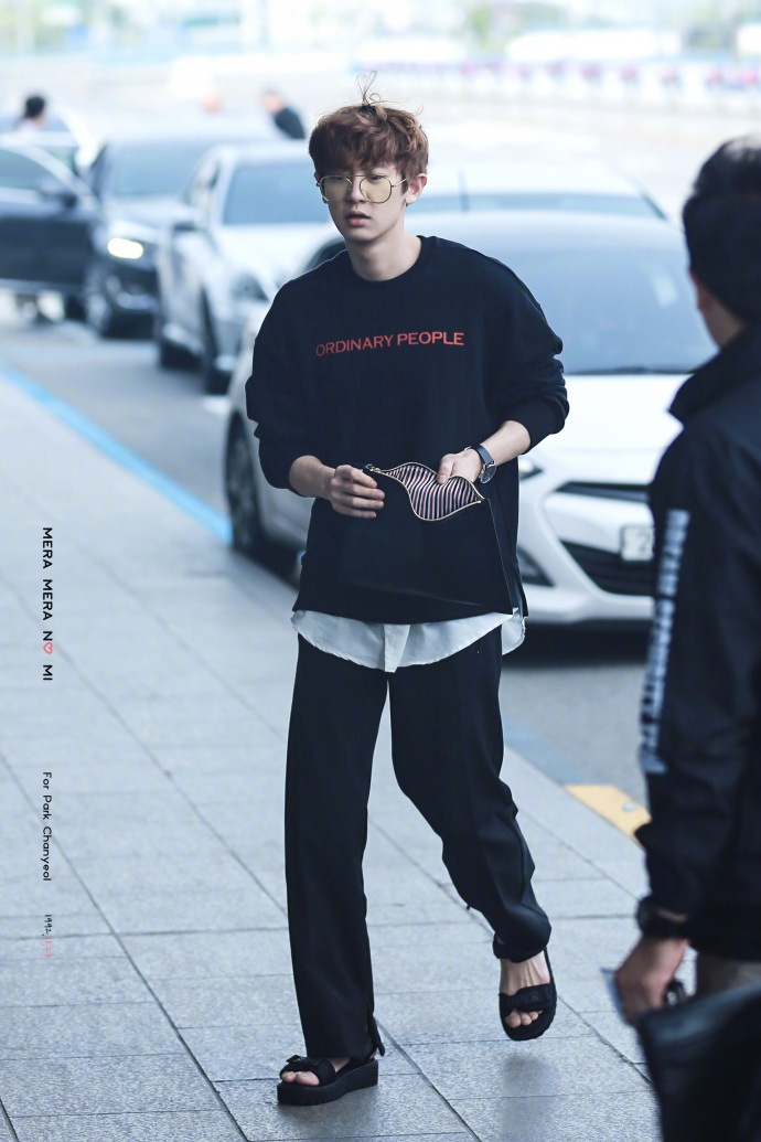exo朴灿烈同款衣服街拍圆领卫衣衬衫假两件春夏薄款男女套头外套