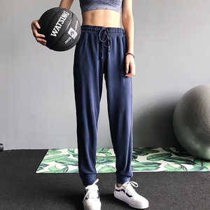 annerun宽松小脚收口运动裤女