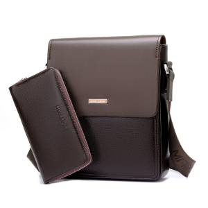 商务休闲牛皮斜挎包男
